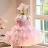Vestido infantil de novo estilo para festa de aniversário de bebê de um ano, apresentação no festival Dia das Crianças, vestido rodado de tule requintado e fofo