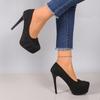 Zapatos de Tacón Alto Negros de Tacón Alto para Mujer, Zapatos Planos de Talla Grande, Nueva Moda Europea y Americana Primavera y Otoño 2025, Tacón de Aguja de Boca Baja, Zapatos de Tacón Alto para Banquete