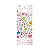 Adesivos de Pedras Preciosas Infantis para Meninas, Diamante de Princesa Desenho Animado 3D Strass Cristal Adesivos Decorativos