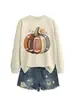 Amazon eBay sitio independiente moda divertida para mujer nuevo rugby calabaza hoja de arce otoño e invierno sudadera camisa de comercio exterior