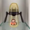Biberón para Bebé Recién Nacido Taza con Popote para Beber Agua de Bebé Biberón de PP con Asa Biberón Antifugas Biberón de Leche