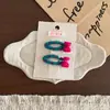 Excelente Pinza para el Cabello de Oso con Puntos de Colores de Hilo Estilo Coreano, Pinza Bb Linda y Versátil para Niños Que No Daña el Cabello