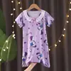 Bata de Noche de Verano para Niñas Estilo Princesa Pijama Delgado de Encaje para Bebés y Niñas Pequeñas Ropa de Casa de Verano para Niños Grandes