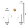 Acero Inoxidable Plegable Retráctil Portarrollos de Papel Toalla Baño Estante de Almacenamiento para Papel de Rollo Soporte de Papel Toalla de Pie Estante para Papel Toalla de Rollo