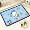 Tapete de chão para banheiro Sanrio lama de diatomáceas desenho animado tapete absorvente porta do banheiro tapete antiderrapante para pés banheiro vaso sanitário