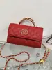Nuevo Estilo Primavera y Verano 2026 Bolso de Mano Pequeño Estilo Chanel Bolso Kelly Bolso Cruzado Acolchado con Cadena Bolso de Hombro Mini para Mujer