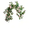Decoración de Enredadera de Rosas Artificiales para Fachada de Tienda, Lugar Popular para Fotos, Pared de Flores de Enredadera, Venta Directa del Fabricante, Enredadera Artificial