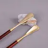 Extractor de zapatos de palisandro con puntera de cobre para venta al por mayor transfronteriza, elevador de zapatos de madera, extractor de zapatos de palisandro con puntera de cobre, carácter fu