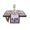 Bandera de Mesa Navideña Estampada Transfronteriza Bandera Larga de Mesa de Gama Alta Americana Impermeable, a Prueba de Aceite y Antiincrustante Bandera de Servilleta de Mesa Dropshipping