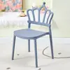 Silla Corona Doméstica Apilable para Niños Silla de Ocio para Exteriores Silla Infantil para Bodas Silla de Estudiante Silla con Respaldo para Jardín de Infancia