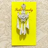Accesorios de imán para refrigerador de la etnia Miao, piezas estilo chino de fénix y mariposa imitación plata, estilo étnico de plata Miao de nicho, pavo real, área escénica de Guizhou