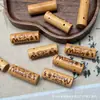 Madeira de Pessegueiro Antiga Quatro Vias Riqueza, Paz e Alegria Conjunto de Duas Peças DIY Acessórios para Joias de Contas Budistas Pulseira Pingente Artigo