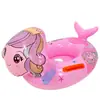 Novo em estoque anel de assento de animal anel de natação infantil barco de beleza anel de montaria de desenho animado com alça anel de natação na água