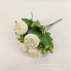 Nueva Flor Artificial de Peonía Yuanbao de 6 Cabezas Decoración Europea para Boda Hogar Flor de Seda de Peonía Arreglo Floral Flor Artificial