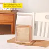 Bolsa de Embalaje para Pan Tostado 450g Mochi Rebanado Croissant Galletas Bolsa de Embalaje con Cierre de Alambre Auto-Sellante Bolsa de Papel Kraft
