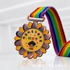 Medalla de Metal de Jardín de Niños Juegos Divertidos Oro, Plata y Bronce Competencia Listado para Medalla Estrella de Lectura de Estudiantes de Primaria