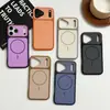 Funda Magnética de Epoxy de Dos Tonos para Teléfono Adecuada para Apple 17 Pro Max Funda Suave iPhone 16 Lente Protectora Material del Teléfono