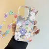Design Floral de Tela Cheia Adequado para Capa de Celular iPhone 17 Pro Max, Apple 16 Pro, Girly 14, Cross-Border 15, Estilo Fresco