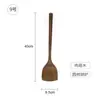 Espátula de madera para alitas de pollo sartén antiadherente para el hogar antiescaldante antideslizante espátula de madera maciza cuchara para sopa juego de utensilios de cocina pala para freír letras