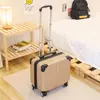 Maletas Ligeras para Hombre y Mujer Maleta de Cabina de 18 pulgadas Carrito con Ruedas Universales Maleta Pequeña Maleta Pequeña con Contraseña Linda
