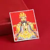 Thangka Pintado a Mano con Arena Gruesa Dorada Personalizado Ocho Santos Patronos Molino de Rodillos Carnero Wuye Tara Verde Original
