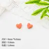 Lindas y coloridas cuentas pequeñas de esmalte en forma de corazón, materiales para cadena de teléfono DIY, pulsera hecha a mano, collar, accesorios de joyería de aleación