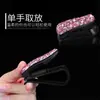 Clip para Gafas de Coche Multifuncional Soporte para Gafas de Sol de Coche Caja para Gafas Lindo Clip para Visera de Coche para Mujer con Incrustaciones de Diamantes