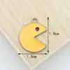 Accesorios de bricolaje, dibujos animados de cabeza redonda, animación, gota de aceite, aleación, funda para teléfono, pulsera, banda para el cabello, colgante, llavero.
