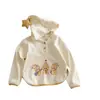 Camiseta de Dibujos Animados para Niñas Ningli Otoño Nuevo Estilo Bebé Elegante Sudadera con Gorro de Estrella Elfo Top de Otoño para Niños Tendencia