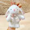 Chaveiro Pingente de Pelúcia Coelho Wendi Wendy Laço Borboleta Estilo Europeu Boneca Companheira de Cura Autêntico Original