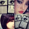Cabello pegado Diamante DIY autoadhesivo cara pegado Diamante pecho pegado diamante cristal resina Diamante pegado adhesivo color AB corazón de ceja cara pegado Diamante