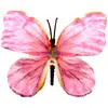 Cabeza de Flor de Mariposa de Goma Suave de Plástico, Decoración del Hogar con Flores Artificiales, Arreglo de Boda, Adornos al por Mayor, Decoración de Mesa para Exteriores