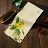Paño de Cocina al por Mayor Paño de Cocina de Alto Nivel para Té Kung Fu Esterilla para Té Estilo Chino Pintada Tendencia Nacional Engrosada Absorbente de Agua No Suelta Pelusa No se Desvanece Esterilla para Té