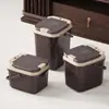Cubo para Té Casero, Cubo para Residuo de Té, Cubo de Aguas Residuales, Filtro para Mesa de Té, Accesorios para Ceremonia del Té, Cubo para Té, Juego de Té, Cubo de Desagüe de Basura, Basura