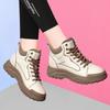 Tênis Esportivos Casuais de Couro Genuíno 2025 para Mulheres no Outono e Inverno com Aumento de Altura para Pessoas Baixas Sapatos Planos de Couro Pequenos Brancos com Solado Grosso