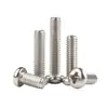 [M1-M6] Parafusos para Máquina Redondos de Aço Carbono Niquelado com Cabeça Redonda Cruzada Parafusos para Máquina Redondos Yb818 Parafusos Cruzados com Cabeça Pan