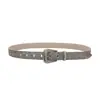 Cinturón Nuevo Estilo para Mujer con Hebilla de Pin, Cinturón Tejido de Piel de Vaca de Alta Calidad, Cinturón de Piel de Vaca Moderno y Versátil para Mujer, Transfronterizo