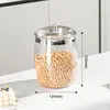 Frasco Sellado de Gran Capacidad de Grado Alimenticio para Cocina, Frasco Transparente de Almacenamiento para el Hogar, Frasco para Arroz y Granos a Prueba de Insectos y Humedad