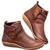 Site Independente Transfronteiriço Europeu e Americano Botas Curtas Estilo Britânico com Solas Baixas para Mulheres, Novos Modelos Outono e Inverno 2025, Atacado Tamanhos Grandes