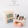 Caja Organizadora de Brochas de Maquillaje de Gran Capacidad, Caja de Almacenamiento de Plástico, Compartimento para Joyería de Escritorio, Productos para el Cuidado de la Piel, Lápiz Labial, Mascarilla