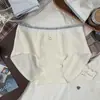 5191 Ropa Interior de Algodón Puro para Mujer Cintura Media Borde de Volantes Dulce Bragas para Dama Sin Costuras Transpirables Cómodas Entrepierna Antibacteriana Verano