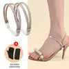Tiras Antiderrapantes para Sapatos de Salto Alto, Sem Necessidade de Instalação, Multicor com Strass, Tiras Elásticas de Fixação