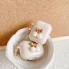 Blanco arroz cereza para AirPods pro1/2/3 generación apple audífonos inalámbricos bluetooth set creativo lindo carcasa suave