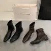¡Súper suave! Botines pitillo de cuero suave estilo vintage para adelgazar con punta fina, aumento interno de altura, versátiles para el trabajo, botines de mujer con cremallera trasera
