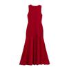Vestido Largo de Punto Estilo Amazon, Sencillo Transfronterizo Sin Mangas Verano Nuevo Ropa para Mujer