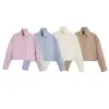 Moda Europea y Americana Transfronteriza Aliexpress Venta Caliente Chaqueta de Manga Larga con Cuello Alto Protección Solar