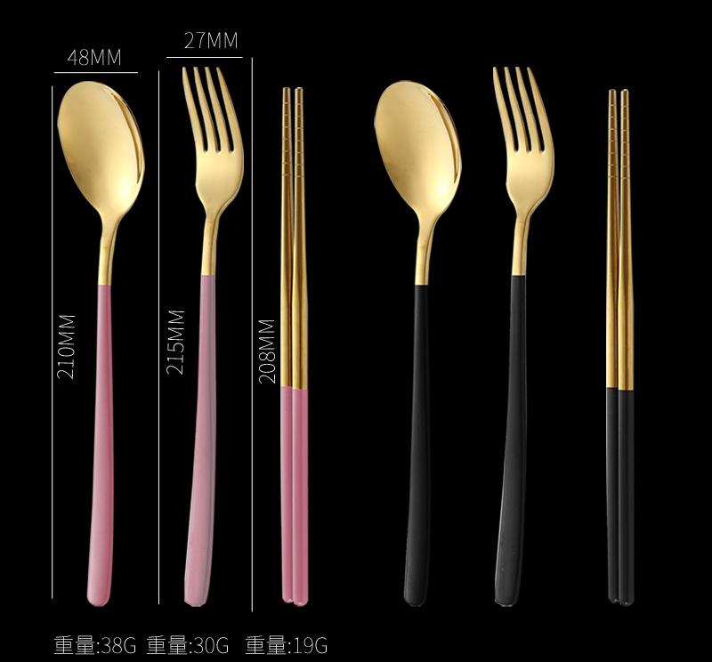 便携餐具三件套