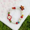 Jingdezhen Estilo Lindo Fresco y Pacífico Navidad Pulsera de Cerámica Pulsera Paraíso de Manzanas Pareja Mejor Amigo Joyería