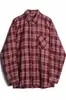 Camisa Xadrez de Manga Longa Estilo Japonês para Homens, Estilo Americano, Moda Coreana Tendência Ins Influenciador Camisa Casuais Jaqueta