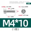 Tornillos de Acero Inoxidable 304 Gb70.1 Cabeza Cilíndrica Hexagonal Sin Nervaduras Cabeza Cóncava Tornillos Cóncavos Ligeros M2M3M4